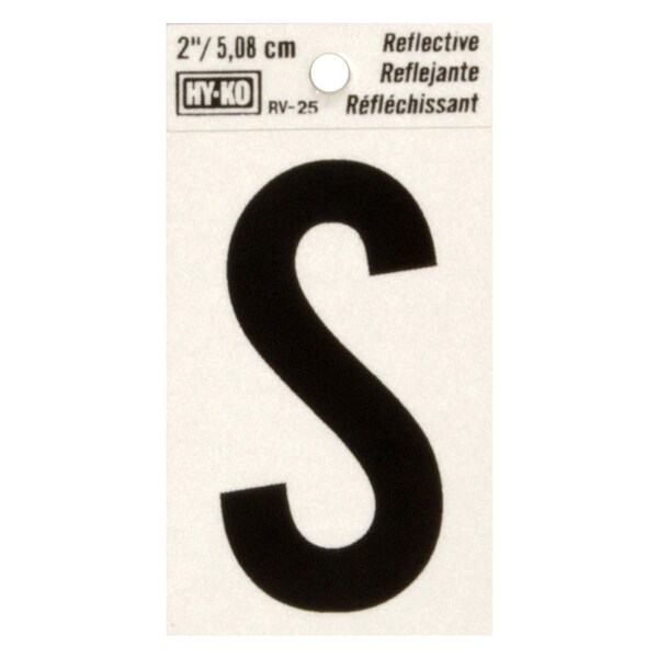 Hy-Ko 2In Reflective Letter S, 10PK B00430 - main